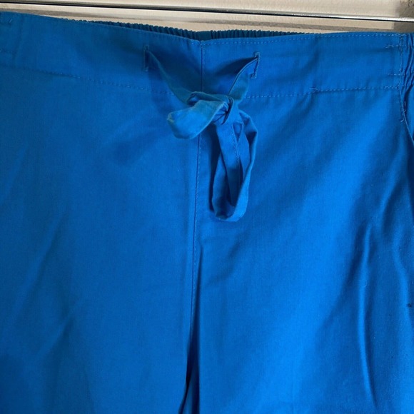 Reina Scrub Bottom Medical Uniform Turquoise Drawstring Pants XS - Picture 4 of 12